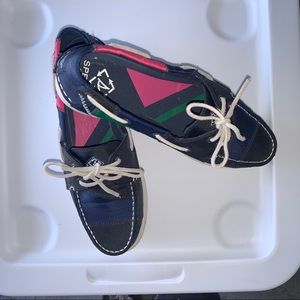 Sperry Loafer Slides Nautical Navy  Size 9.5